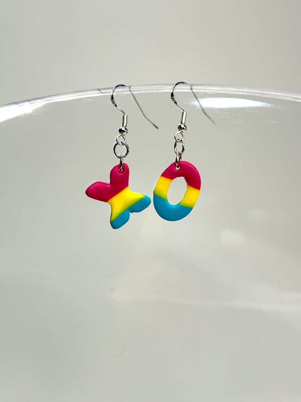 Pansexual Pride XOXO Earrings Playful, Bold, & Full of Love